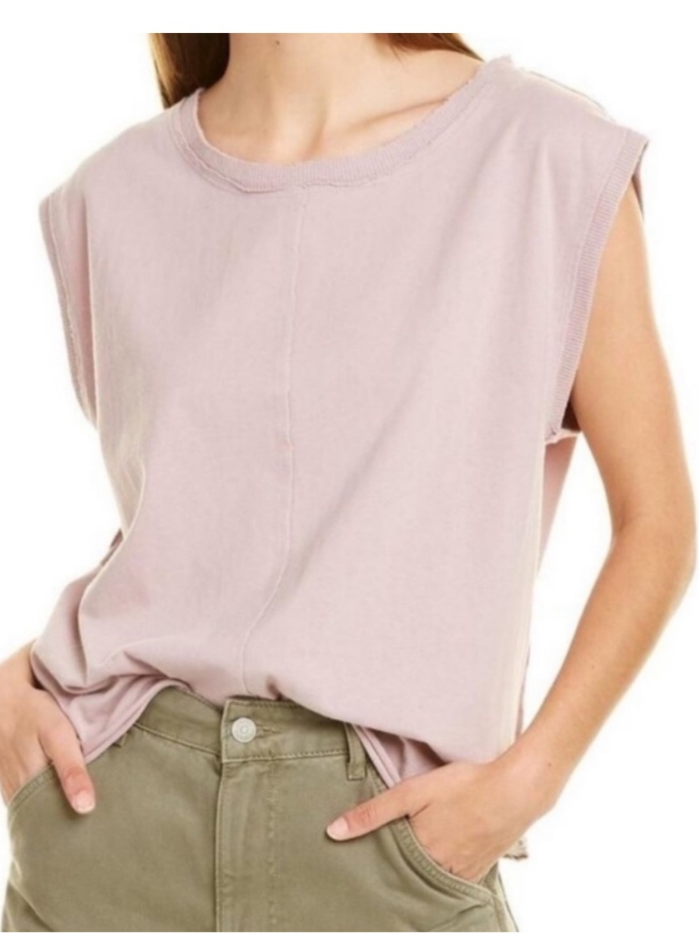 Free People We The Free Kasee Muscle Tee Lilac